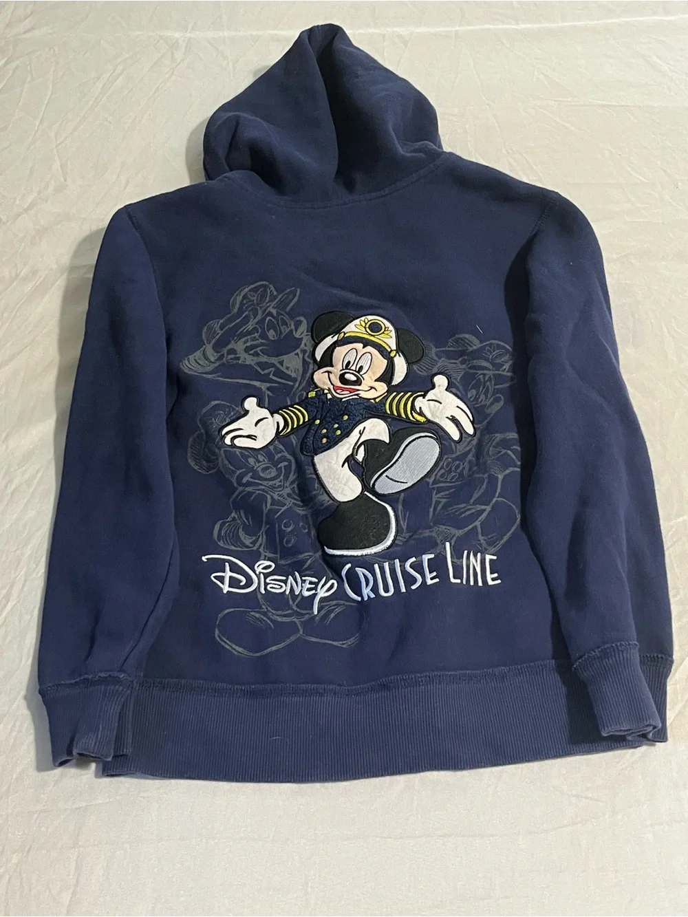 Disney Cruise Line Navy Mickey Mouse Hoodie Sweater Boys Size Medium
